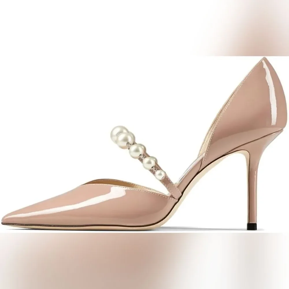 (S-4557) Coutgo Womens  High Heels Wedding Shoes Sz 8